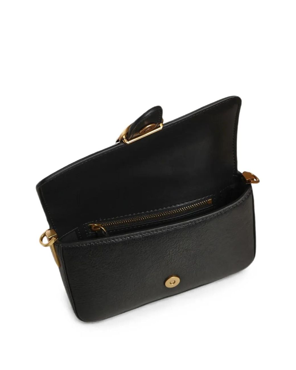 Pinko Black Baby Love Bag Leather Crossbody Bag