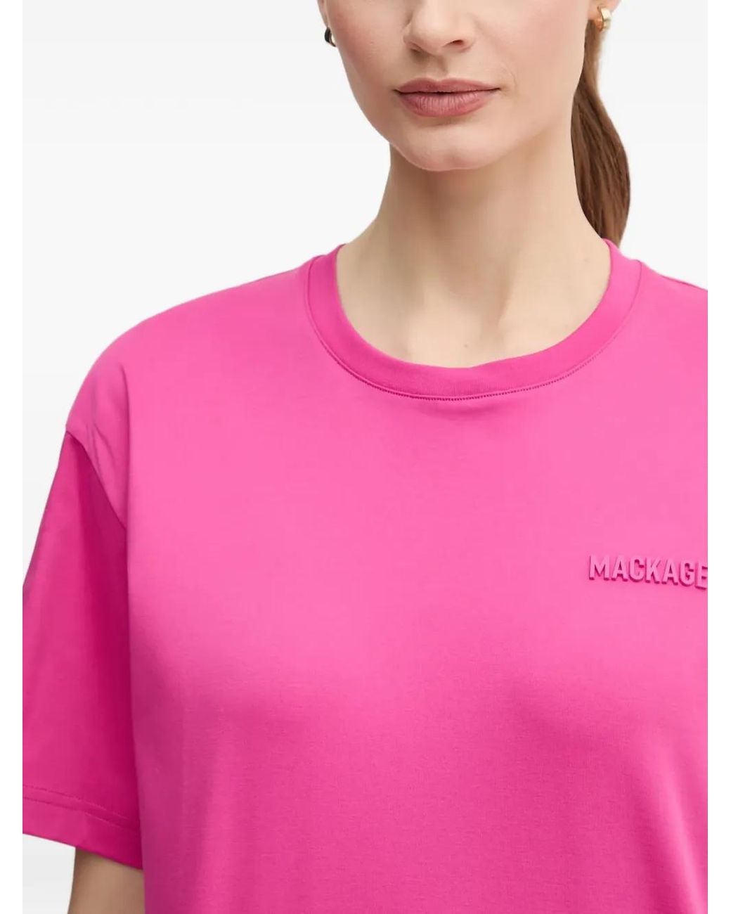 Mackage Pink Tee-W Short-Sleeve Crew-Neck T-Shirt