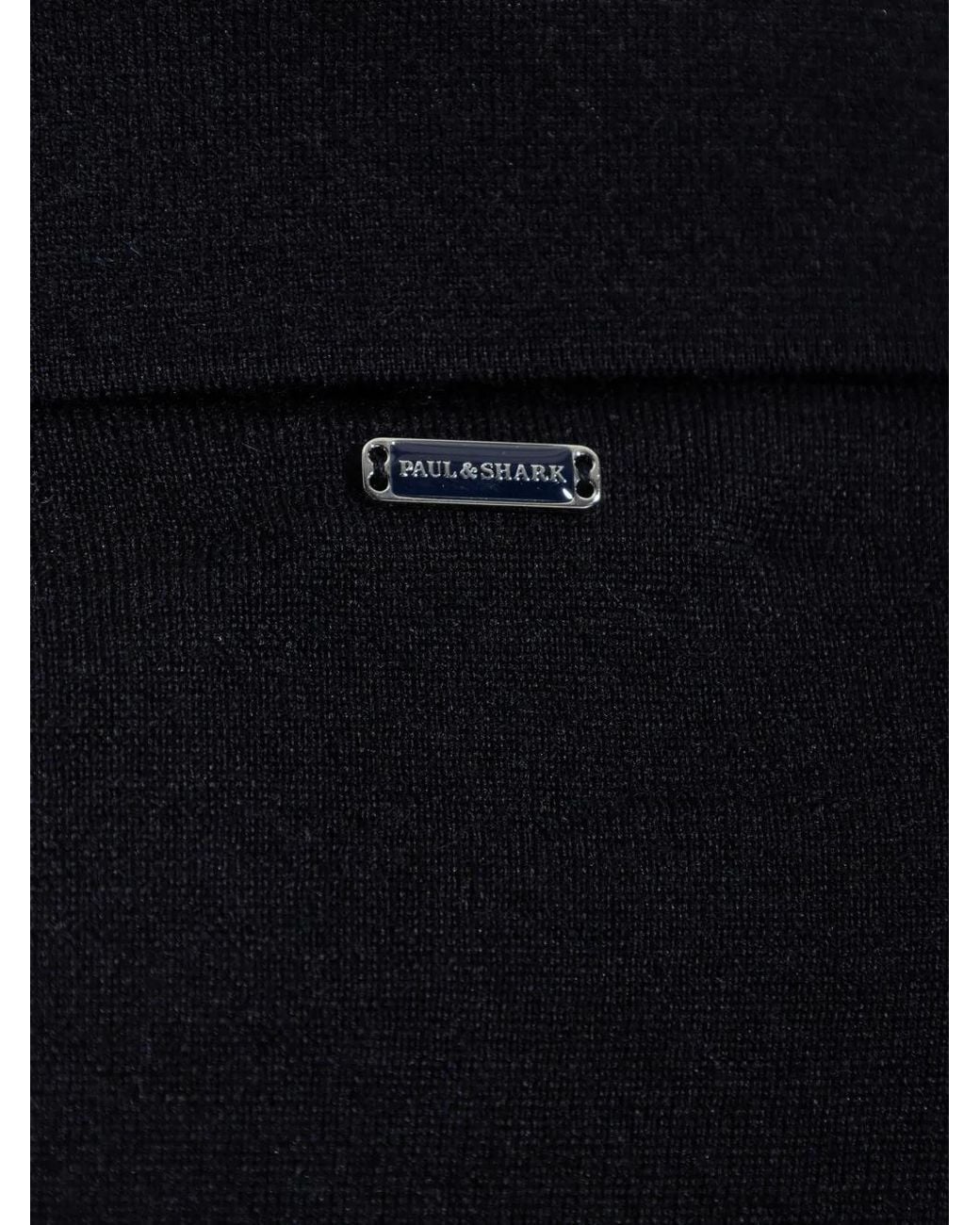 Paul & Shark Blue Long-Sleeve V-Neck Sweater
