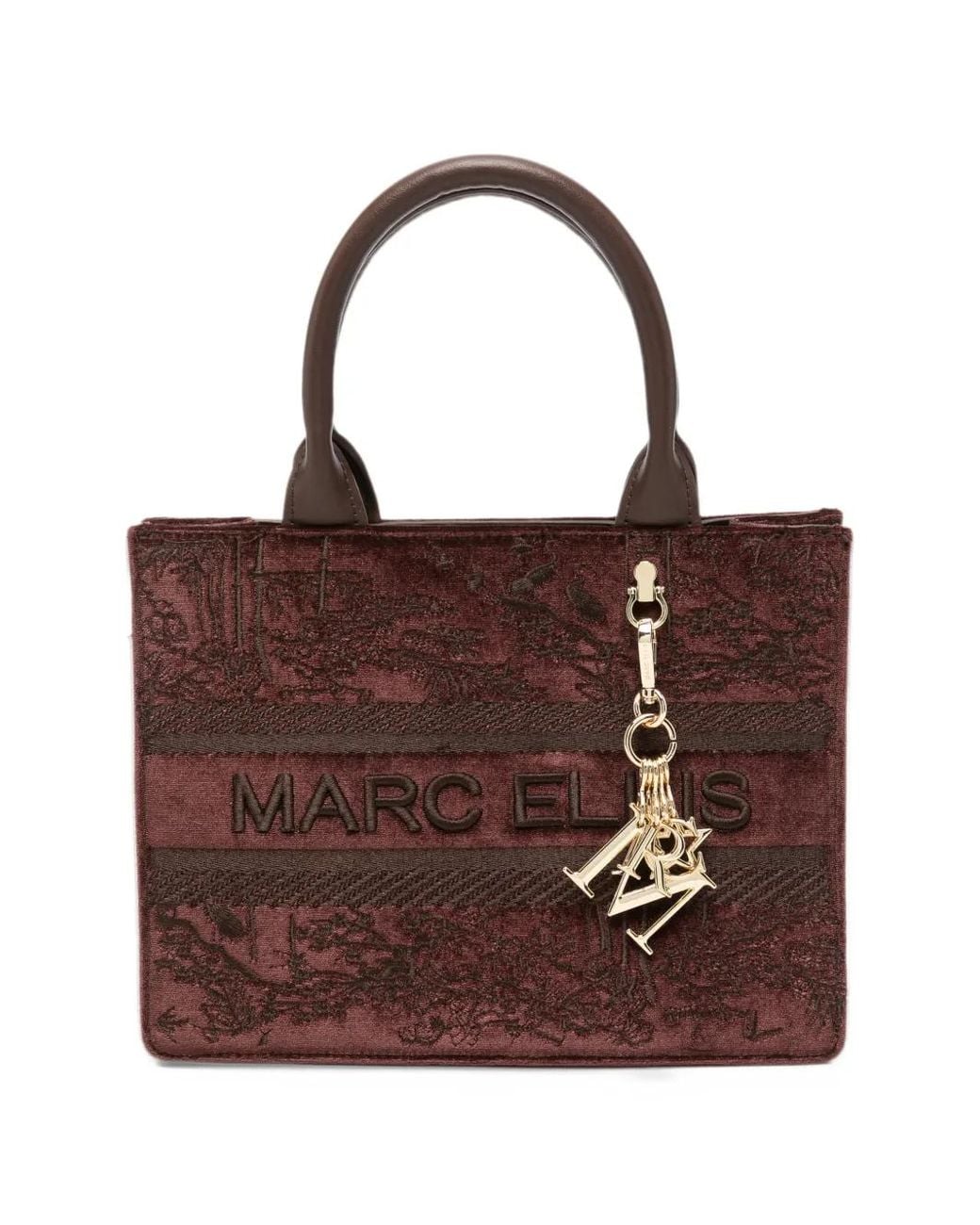 Marc Ellis Brown Sophy Logo-Embroidered Tote Bag