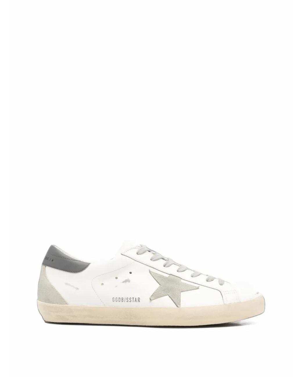 Golden Goose Deluxe Brand White Super-Star Leather Sneakers for men