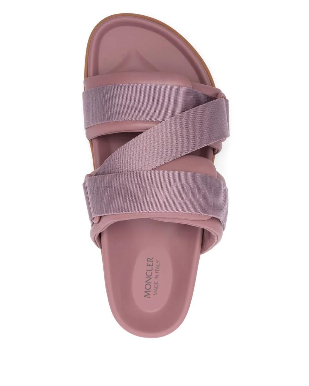 Moncler Pink Logo-Jacquard Slides