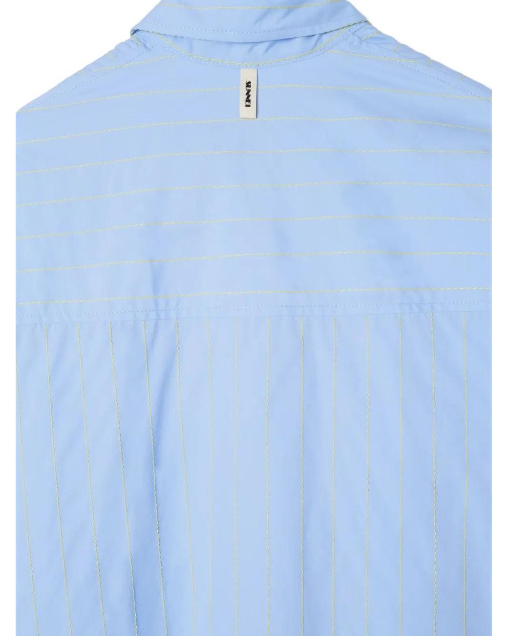 Sunnei Blue Striped Detailed Shirt