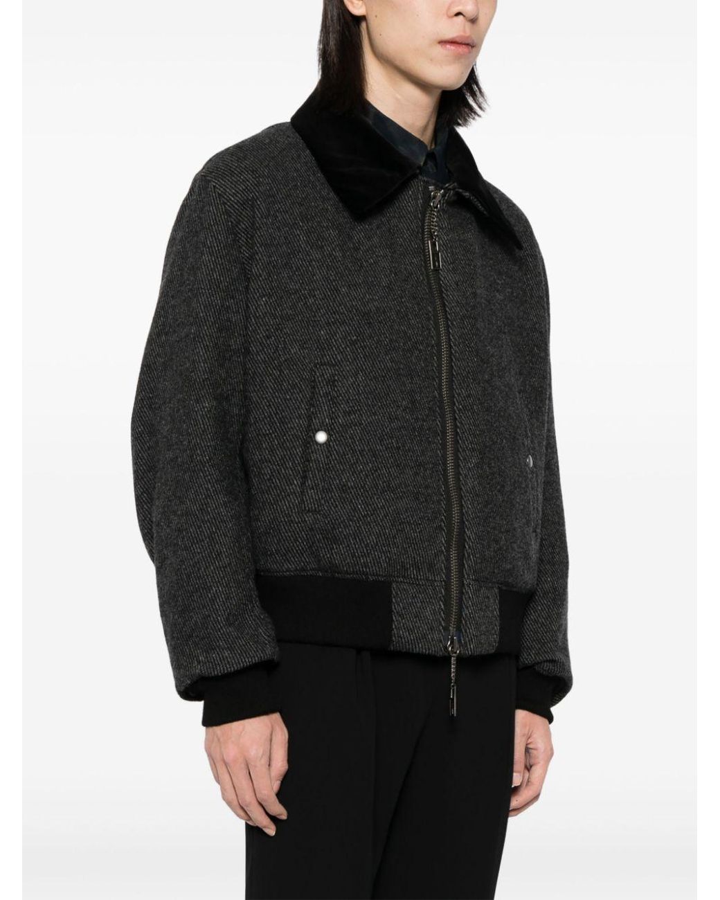 ★on&on★ Detachable Collar Tweed Cropped Jacket NEW4XJ209_2 Womens Cropped Tweed Blazer Jackets Collarless Button Down