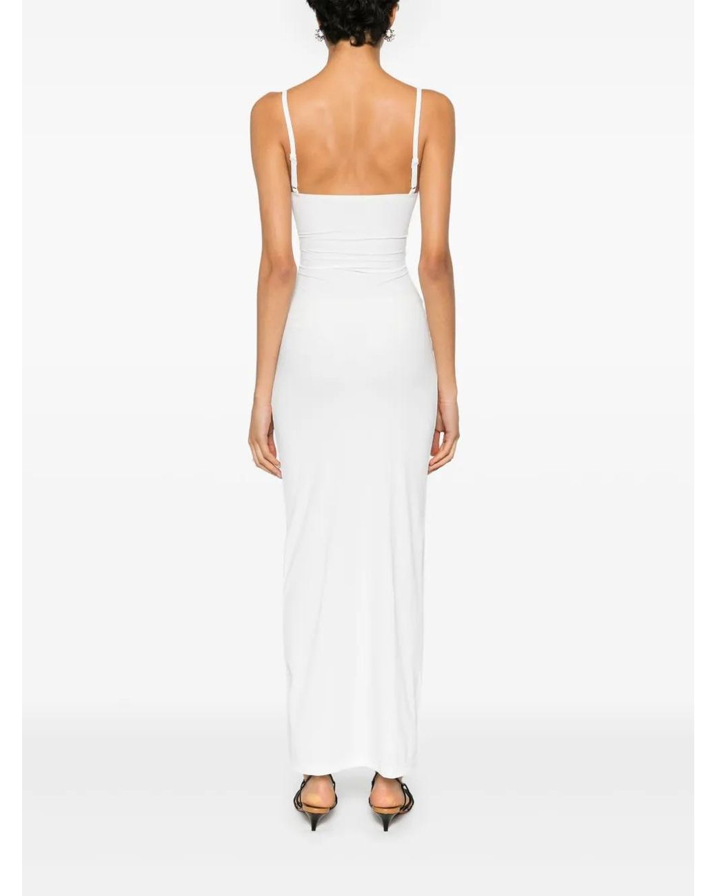 Christopher Esber White Pierced Orbit Maxi Dress
