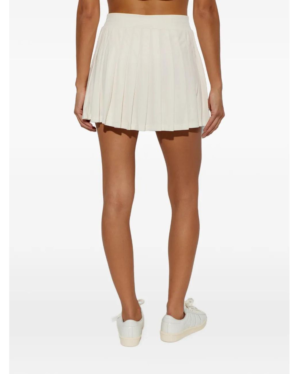 The Upside White Cadiz Pleated Mini Skirt