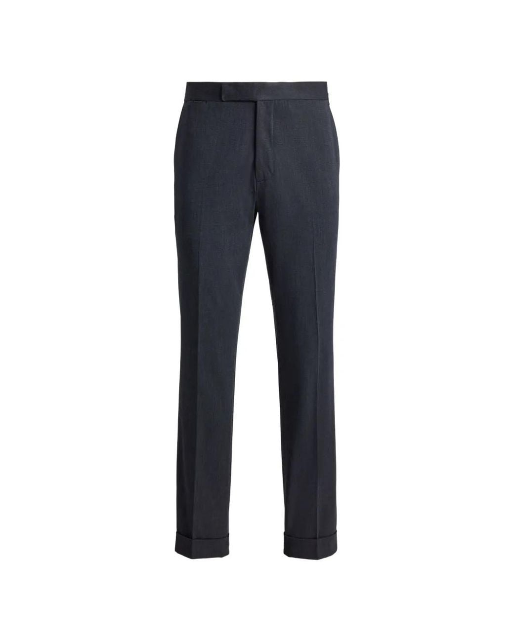 Polo Ralph Lauren Blue Cuffed Tailored Trousers for men