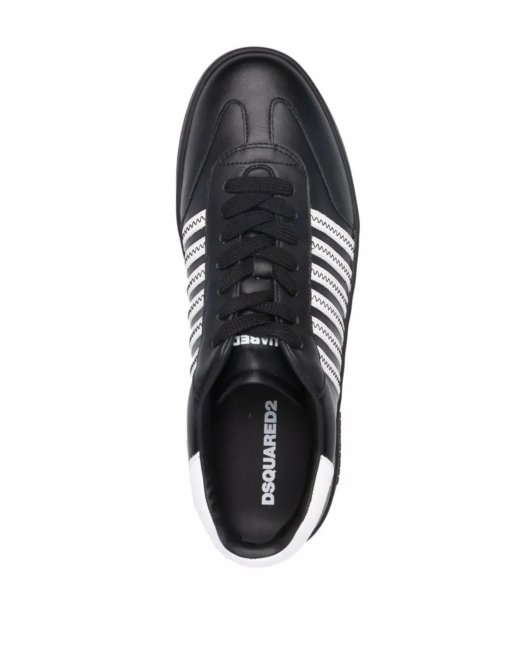 Baskets À Détail Rayé DSquared² pour homme en coloris Black