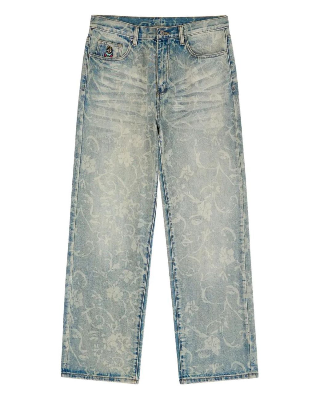 Jeans A Fiori da Uomo di Kidsuper in Blu Lyst - Main Image