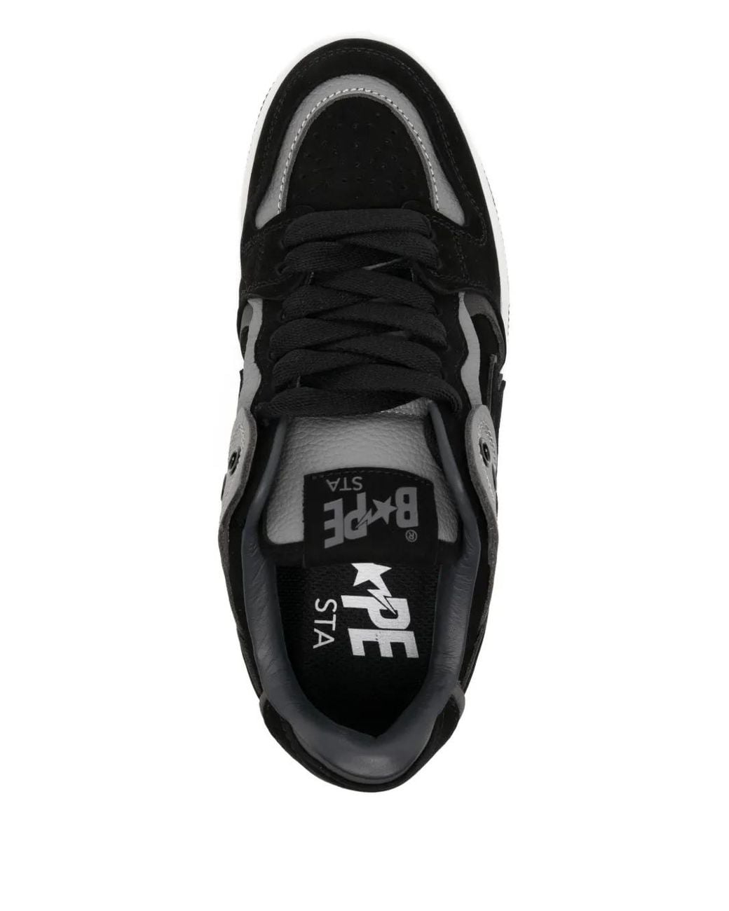 A Bathing Ape Black Sneakers Mit Stern-Patch