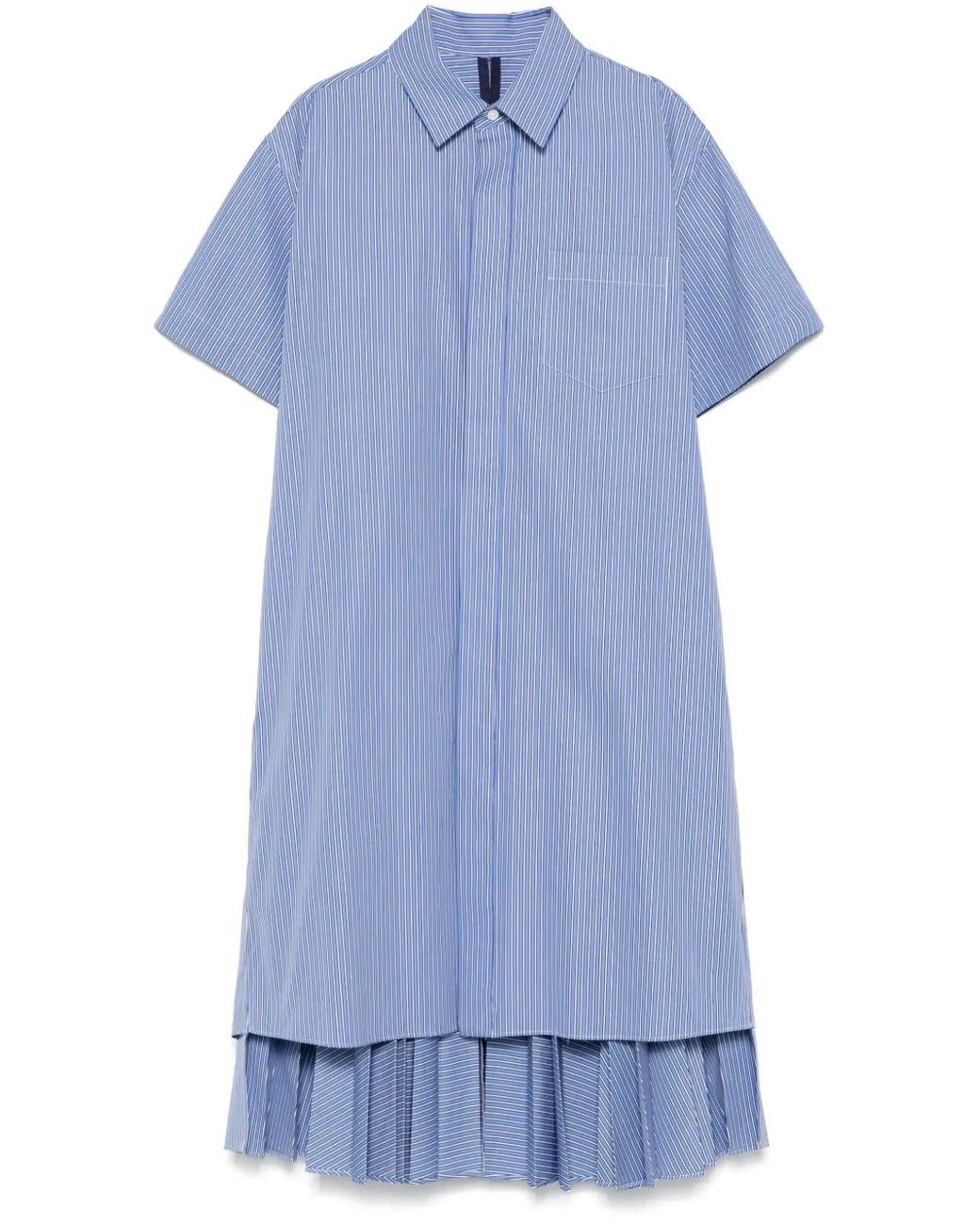 関送込み【sacai】Pleated satin-trimmed minidress 関送込み【sacai】Pleated satin-trimmed minidress