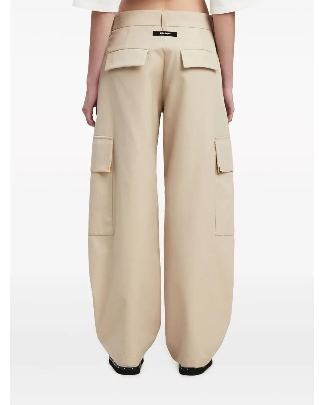 Palm Angels Natural Carrot Cargo Pants