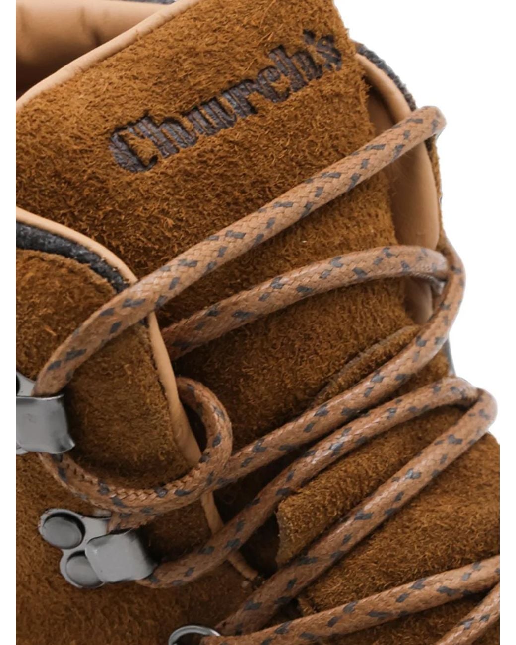 Church's Brown Lace-Up Suede Boots for men