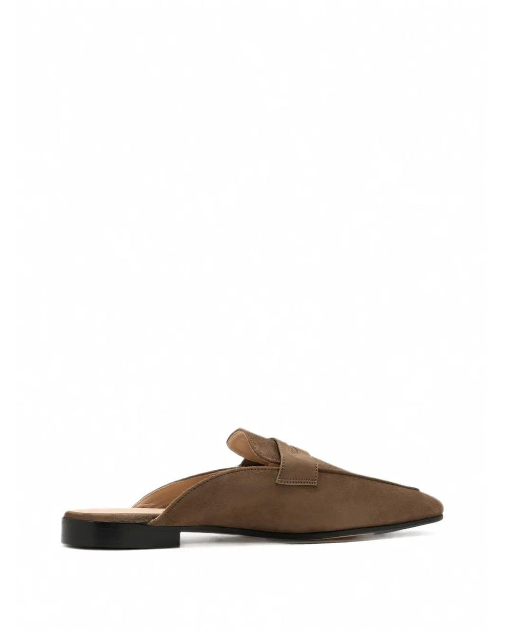 SOPHIQUE Brown Riviera Suede Mules
