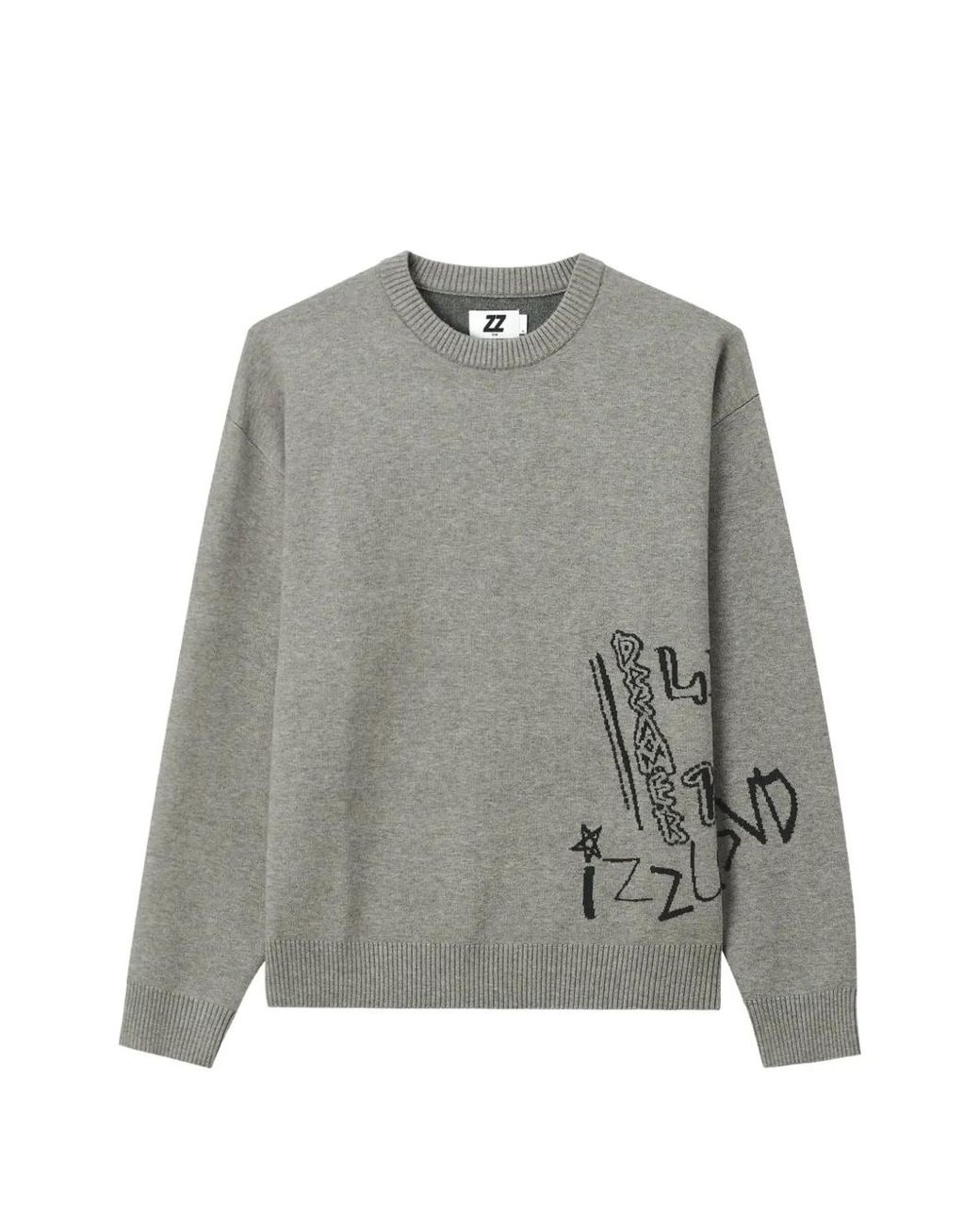 Izzue Gray Pull À Imprimé Graphique for men