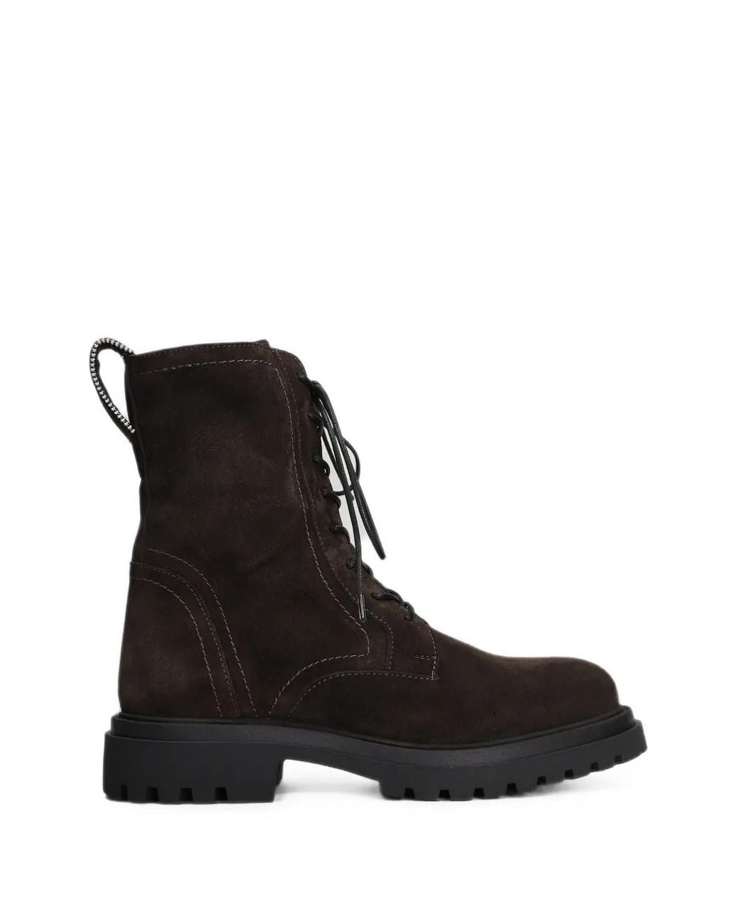 Bibi Lou Black Kael Suede Combat Boots