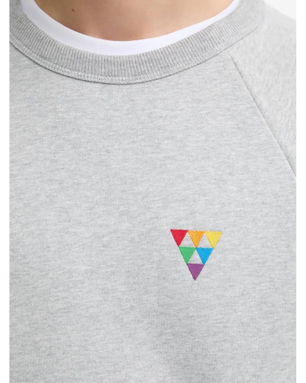 Levi's Gray Pride Triangle-Embroidered Sweatshirt for men
