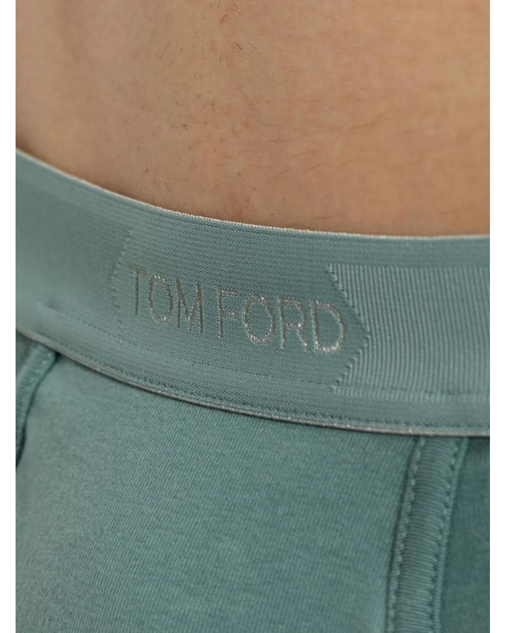 Tom Ford Green Logo-Waistband Boxers for men
