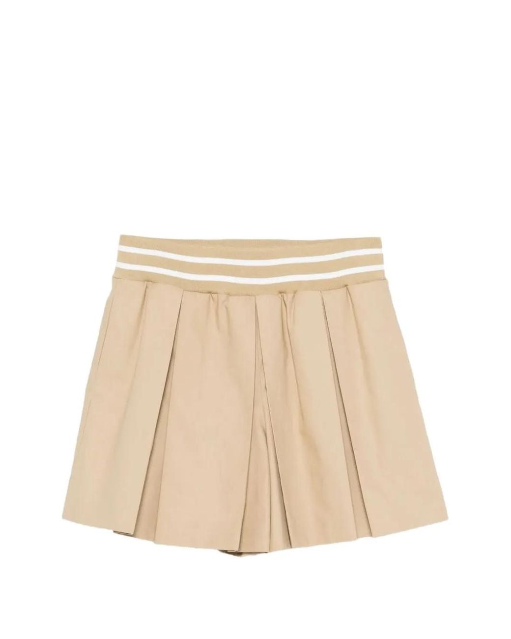 Moschino Natural Striped-Waistband Shorts