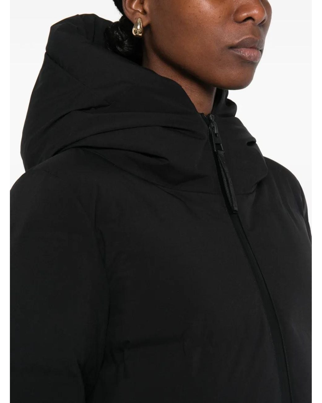 Marc O' Polo Black Padded Hooded Coat
