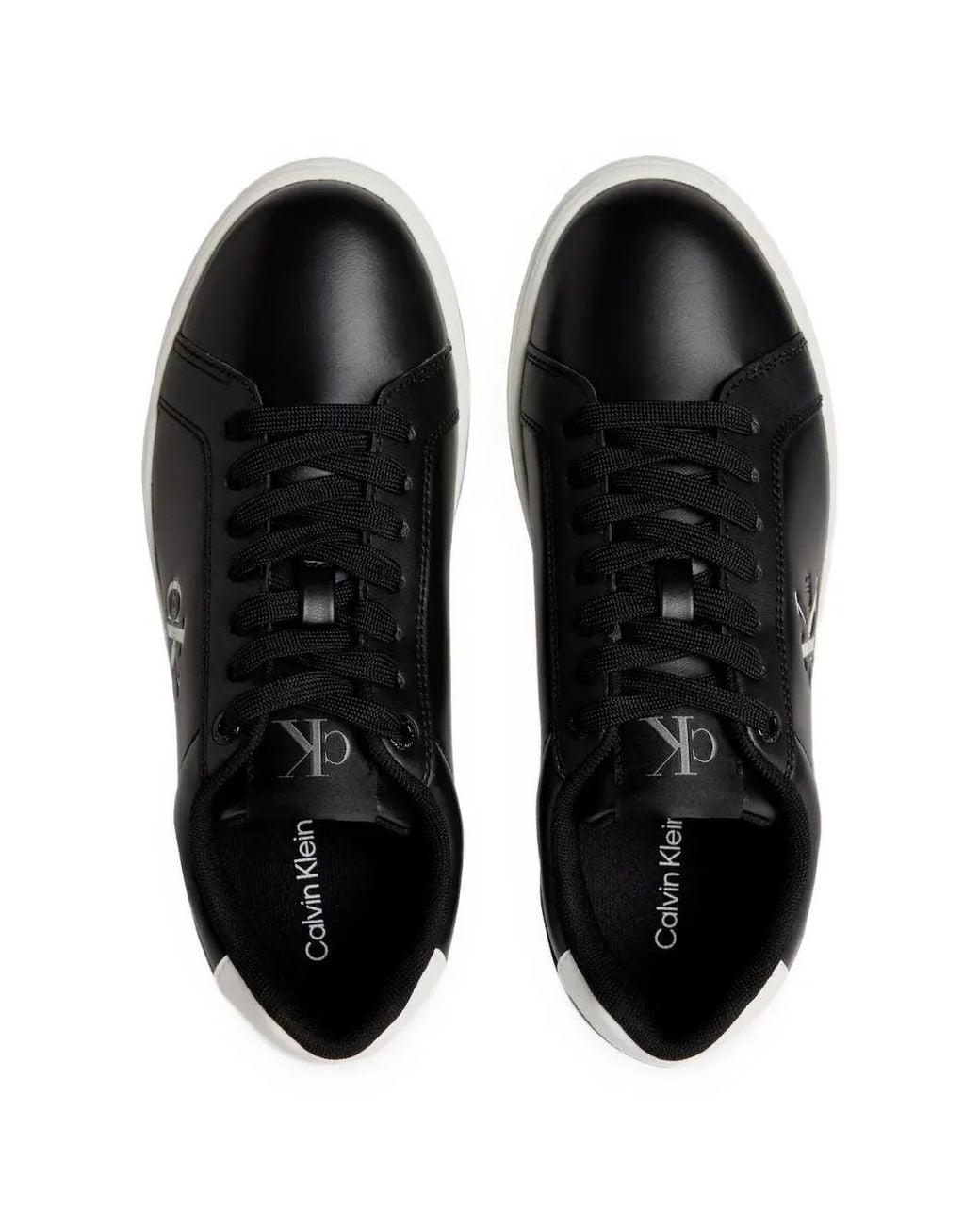 Calvin Klein Black Logo-Detail Sneakers for men