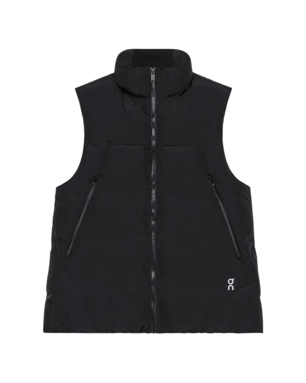 On Shoes Black Zip-Up Gilet