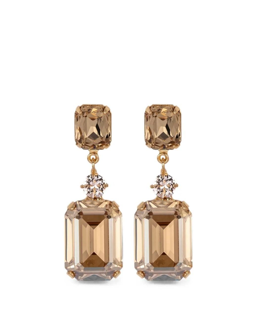 Jennifer Behr Metallic Justine Crystal-Embellished Earrings
