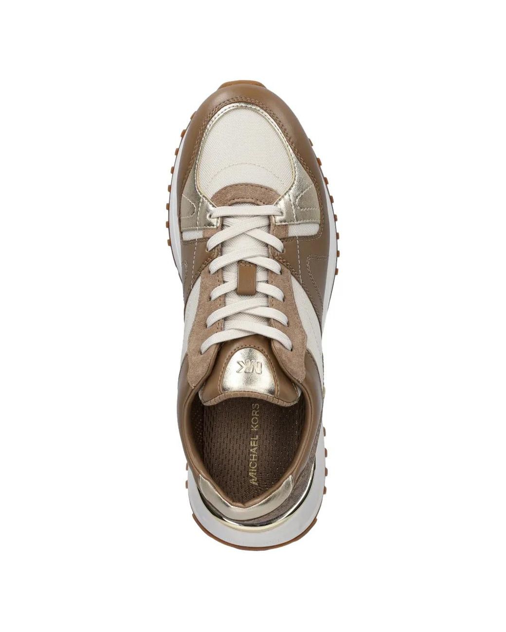 MICHAEL Michael Kors White Jaime Logo-Print Sneakers