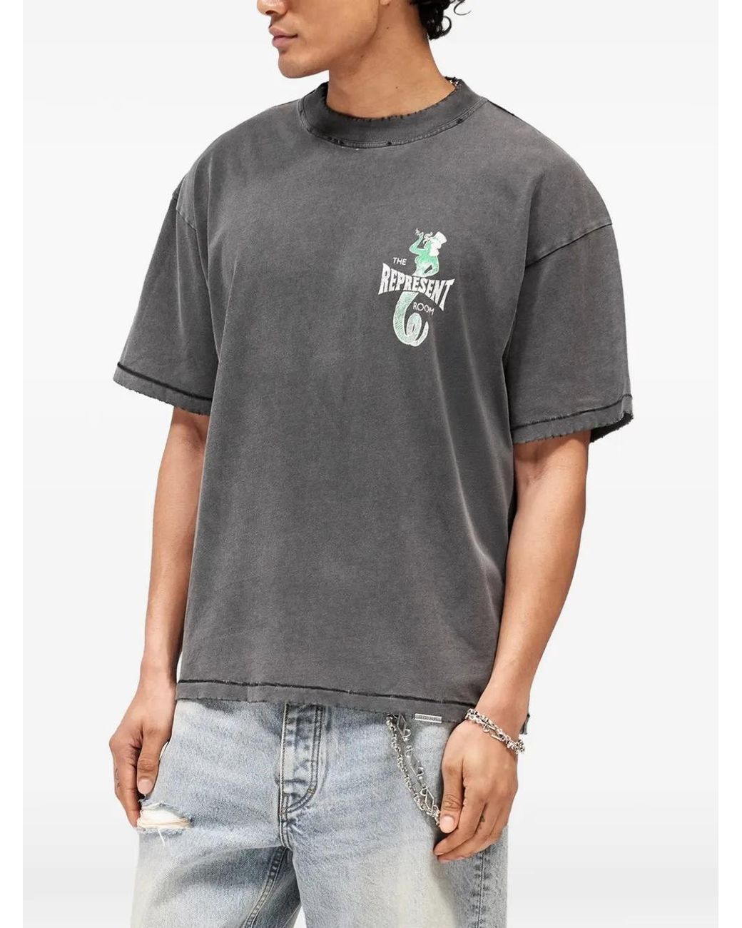 Represent Black X The Viper Room Dice T-Shirt for men