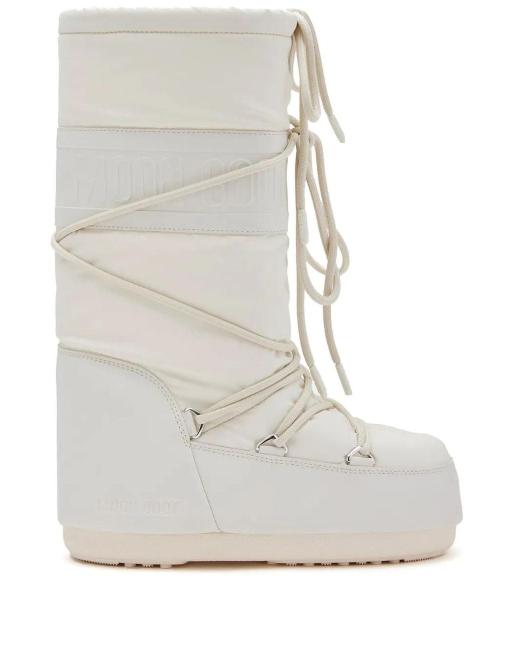 Moon Boot White Comfortable And Stylish Flat Shoes