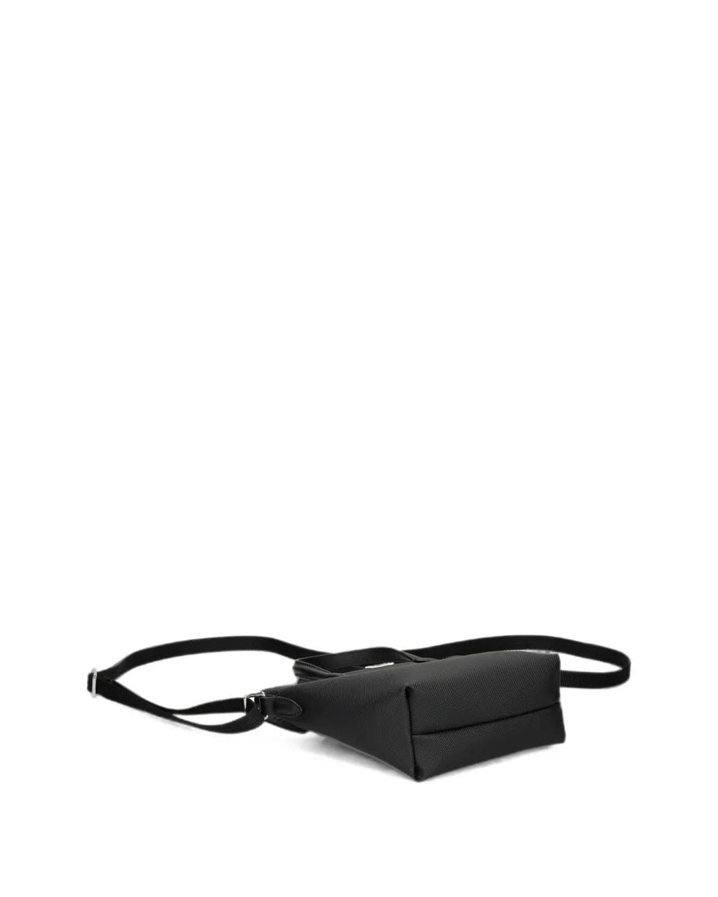 Lacoste Black Logo-Appliqué Tote Bag
