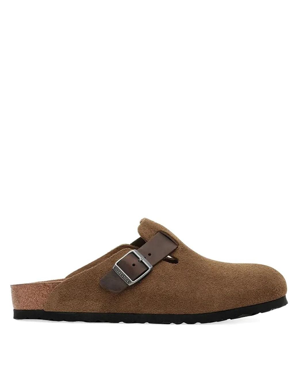 Birkenstock Brown Boston Clogs for men