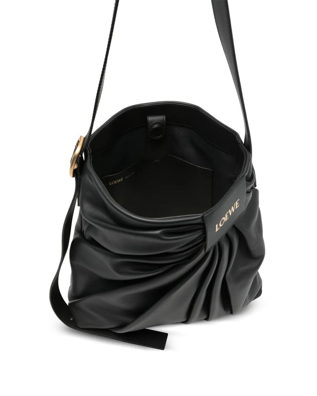Loewe Black Draped Tote