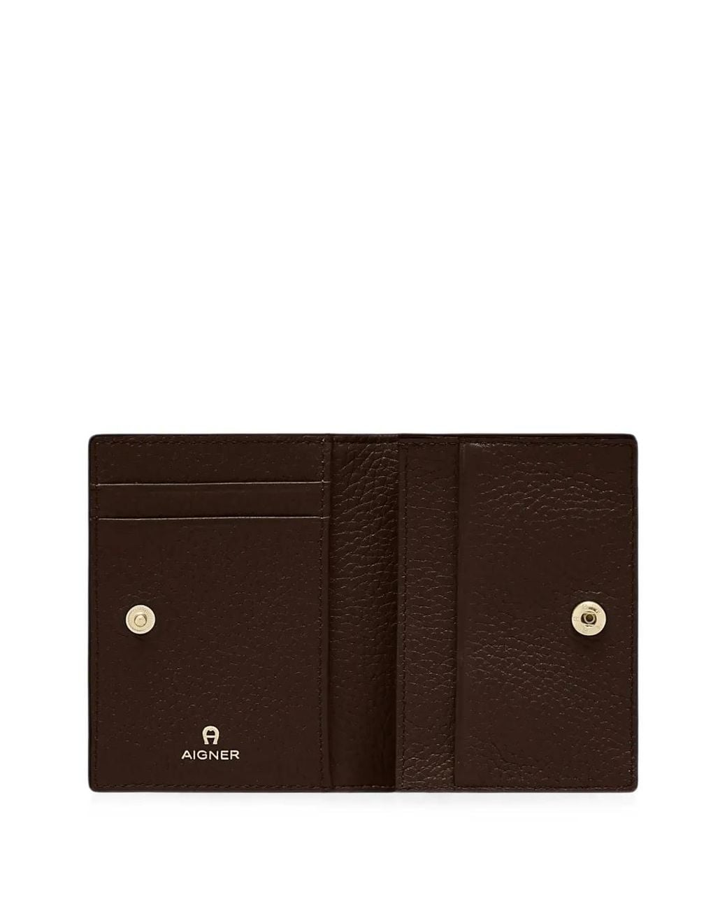 Aigner Brown Delia Grained Leather Wallet