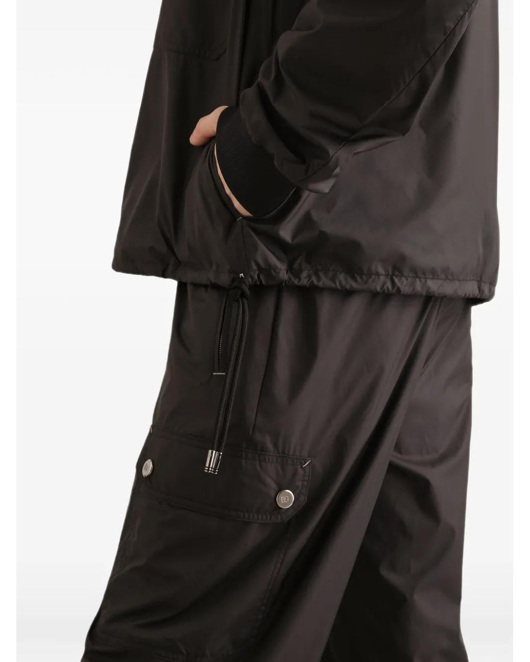 Dolce & Gabbana Black Lightly Padded Nylon Jacket for men