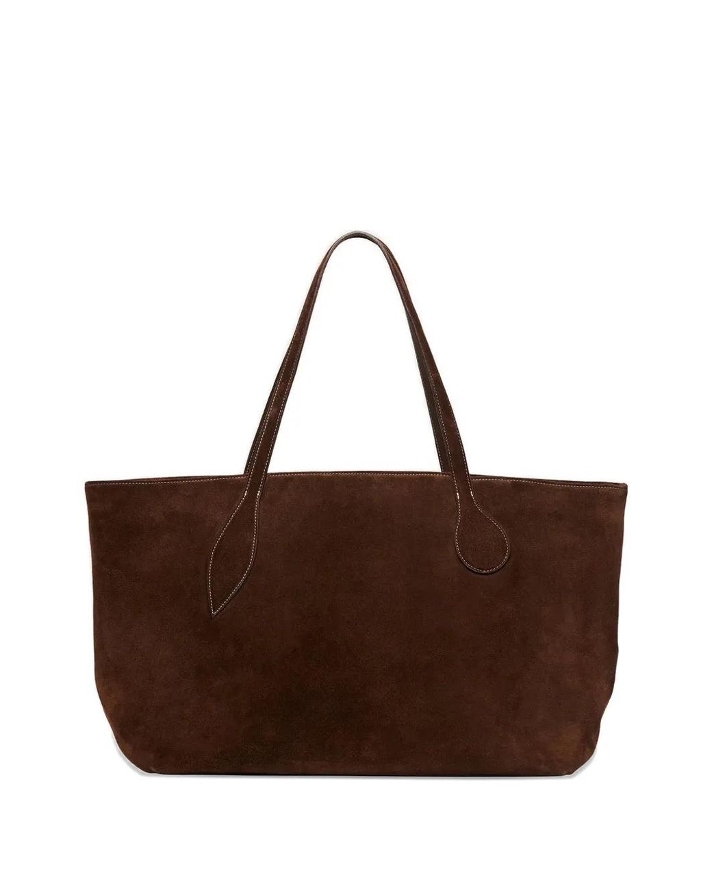 Liffner Brown Sprout Suede Tote Bag
