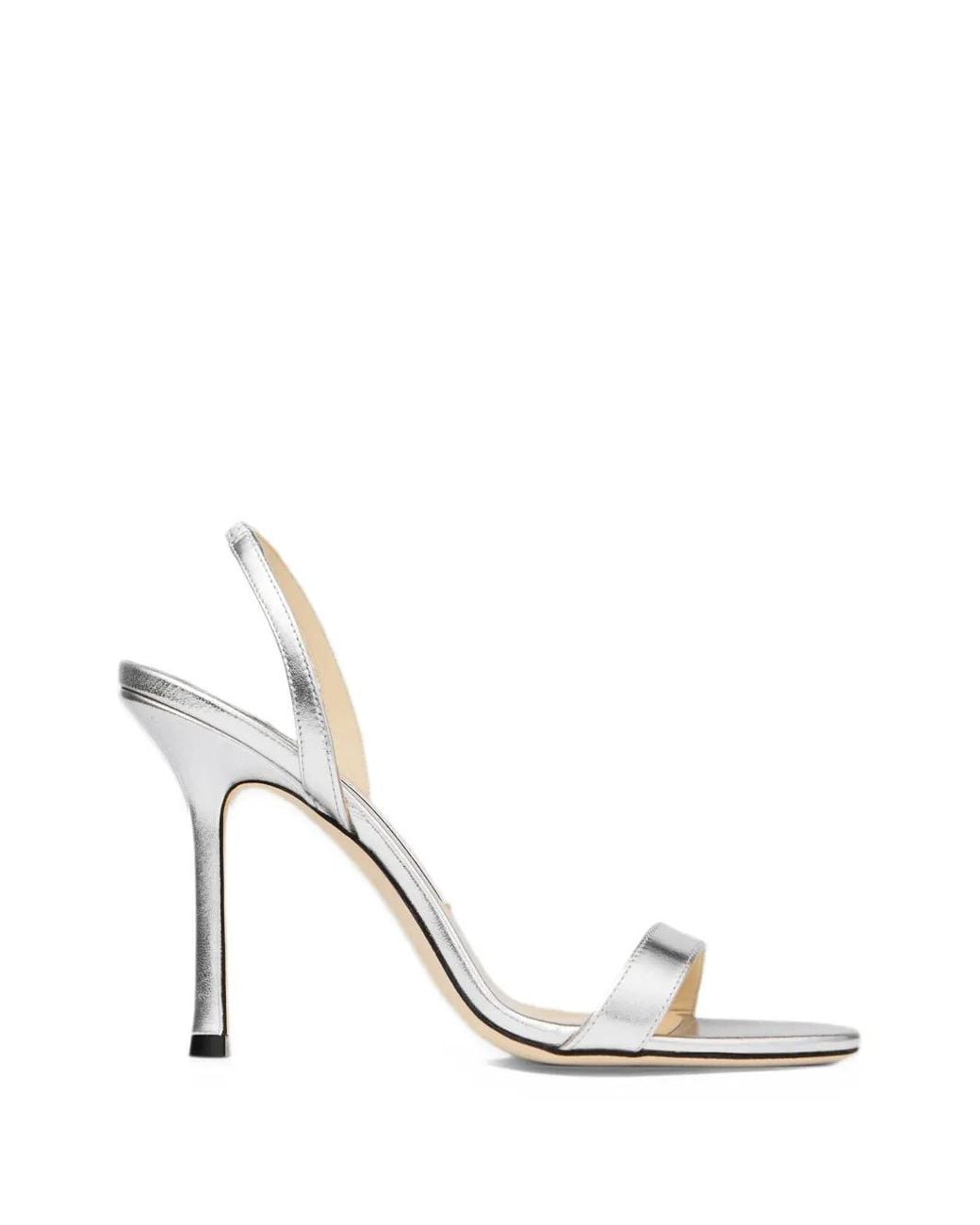 Jimmy Choo White Jenn 100 Sandals