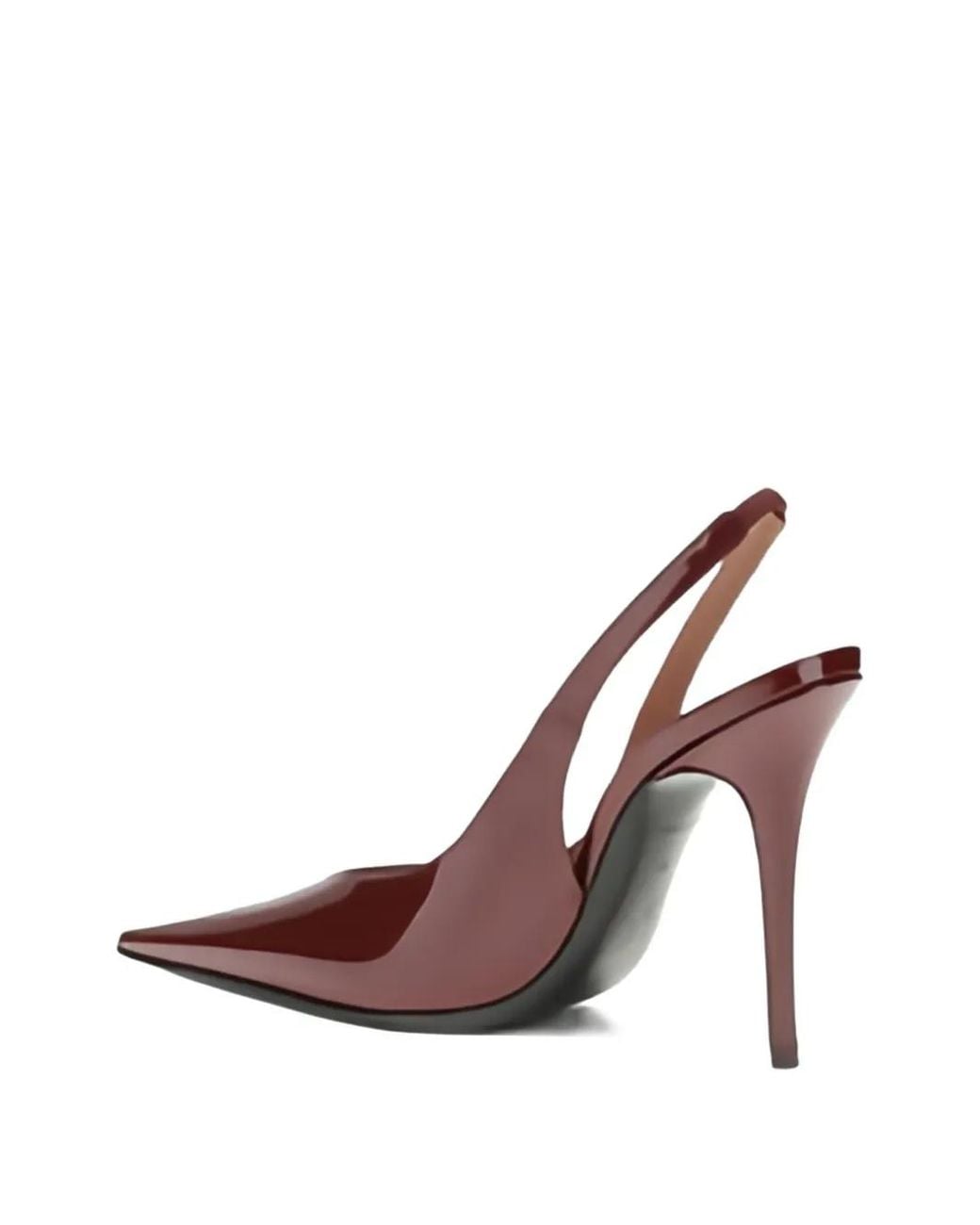 AMINA MUADDI Brown 105Mm Anok Sling Slingback Pointed-Toe Pumps