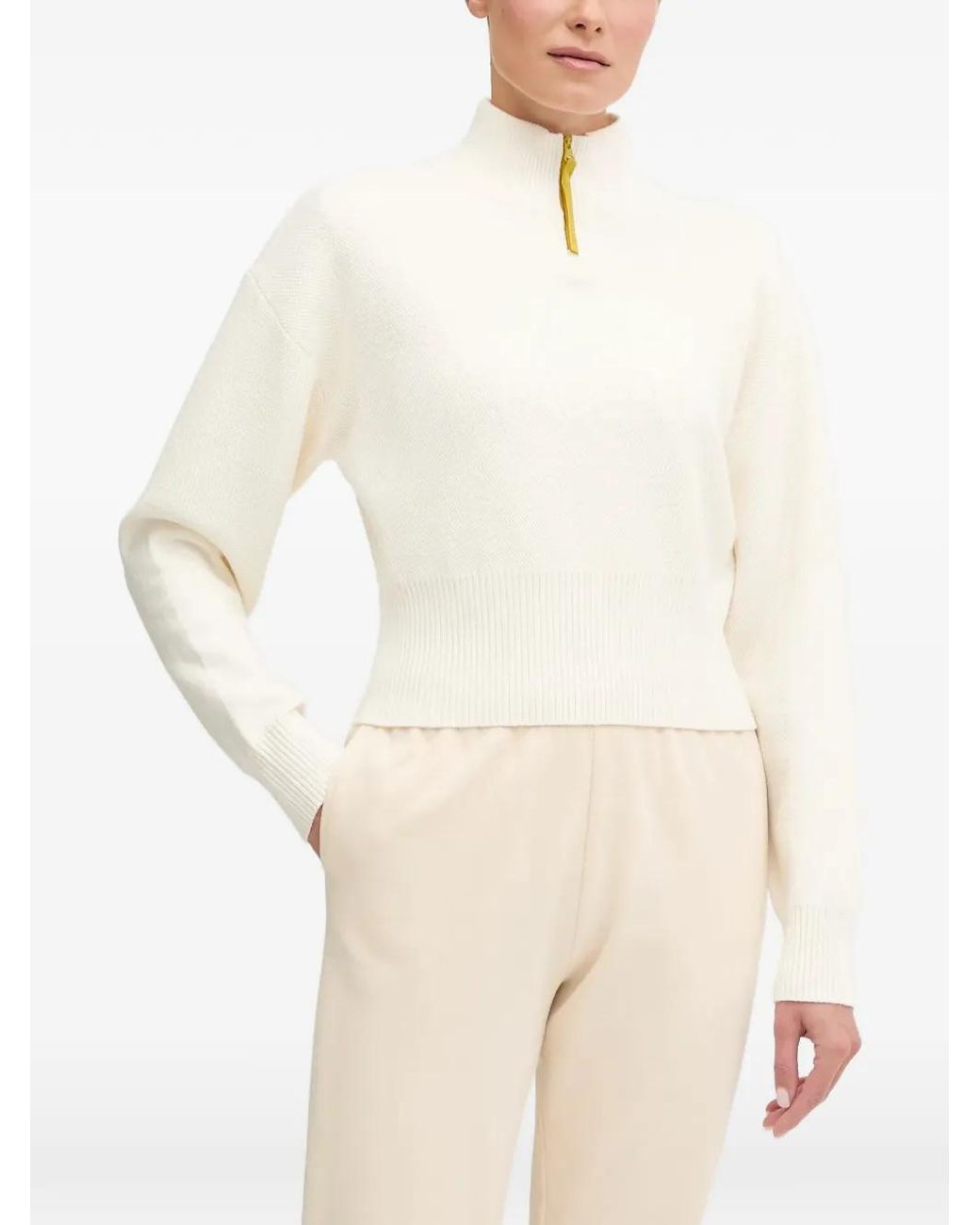The North Face Natural Quarter-Zip High-Neck Sweater