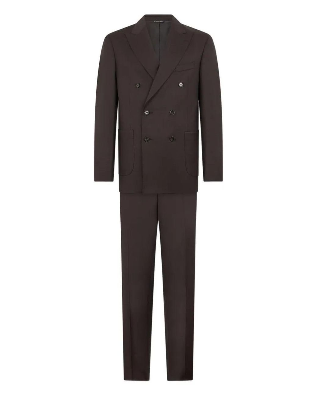Brooks Brothers Black Double-Breasted Wool Suit for men