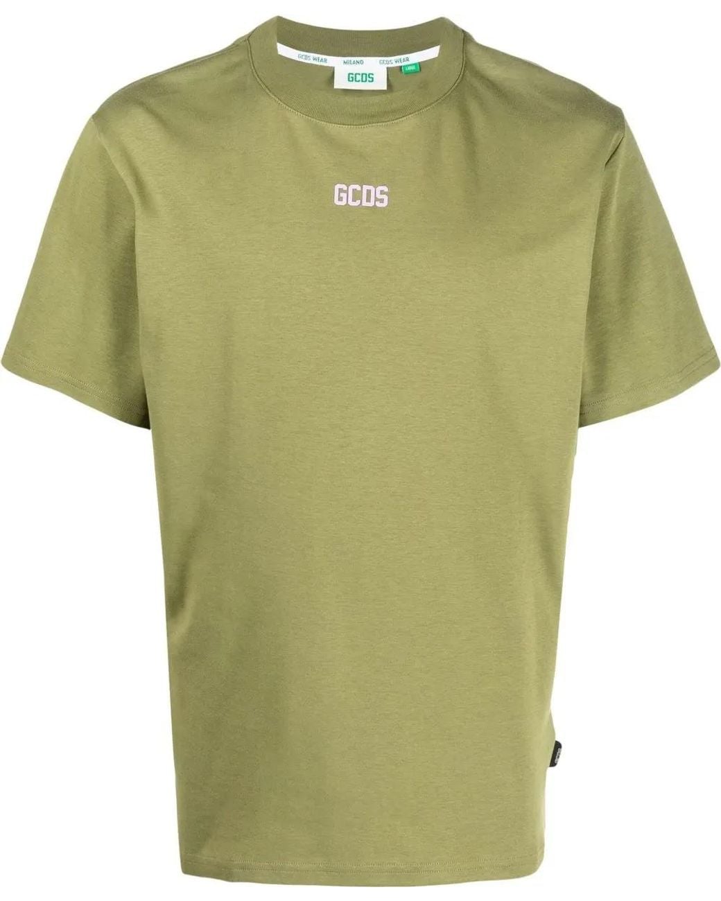 Gcds Green Logo T-shirt for men