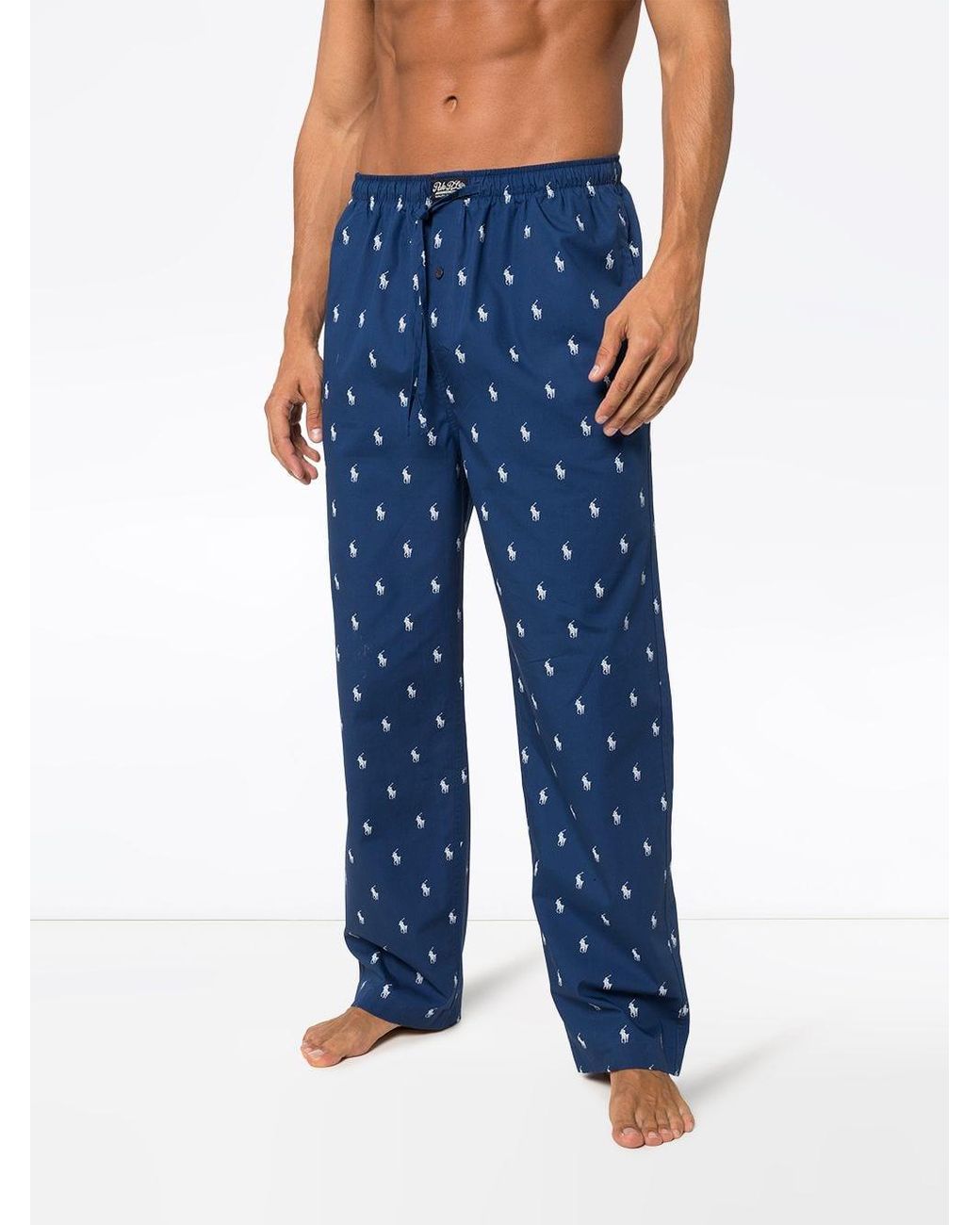 Pantalon Polo Ralph Lauren pour homme en coloris Bleu Homme Vêtements Vêtements de nuit Pyjamas et vêtements dintérieur 