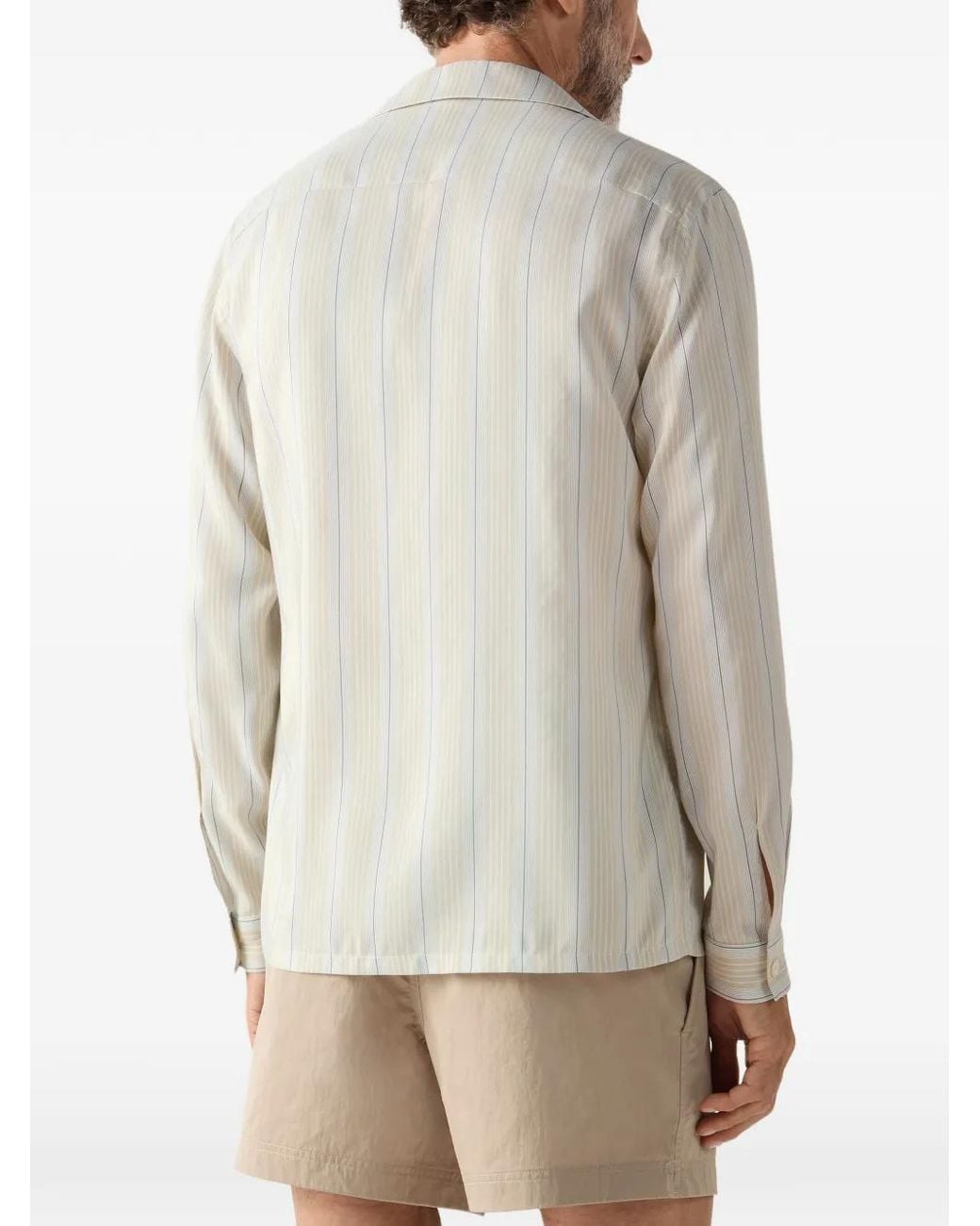 Zegna White Silk Shirt for men