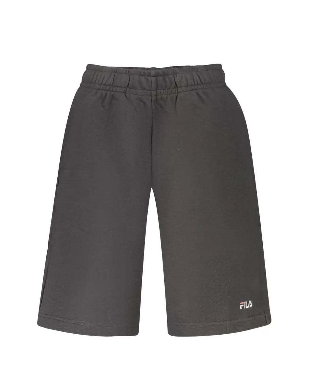 Fila Gray Logo-Print Elasticated Shorts for men