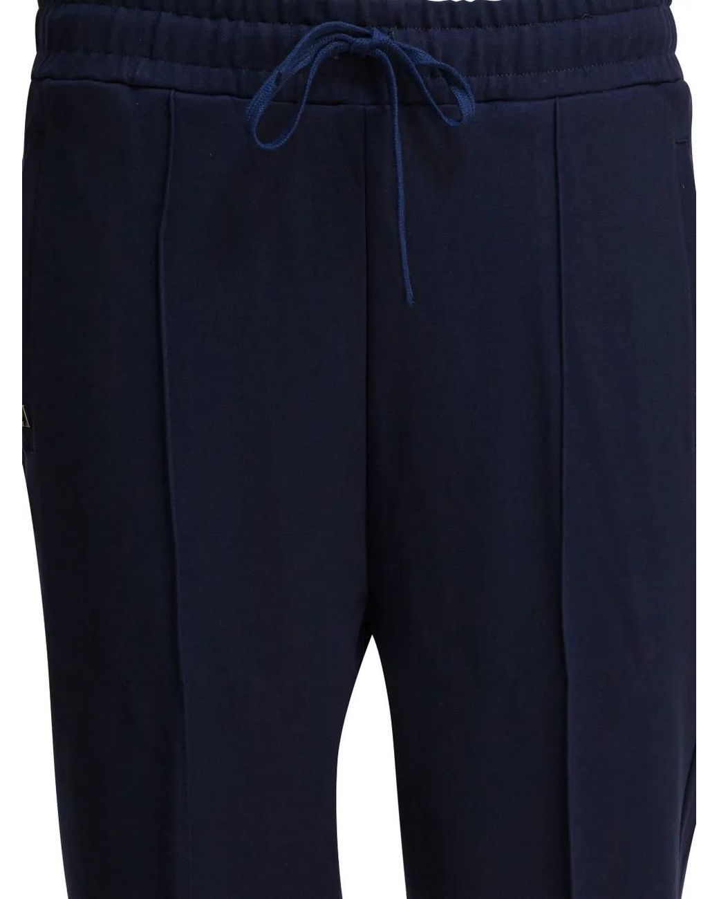 Altum Blue Side-Stripe Drawstring Track Pants for men