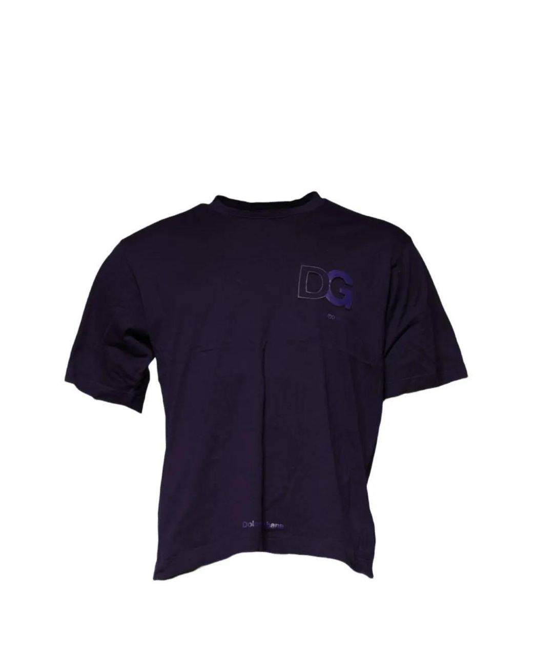 Dolce & Gabbana Blue T-Shirt À Logo Dg for men