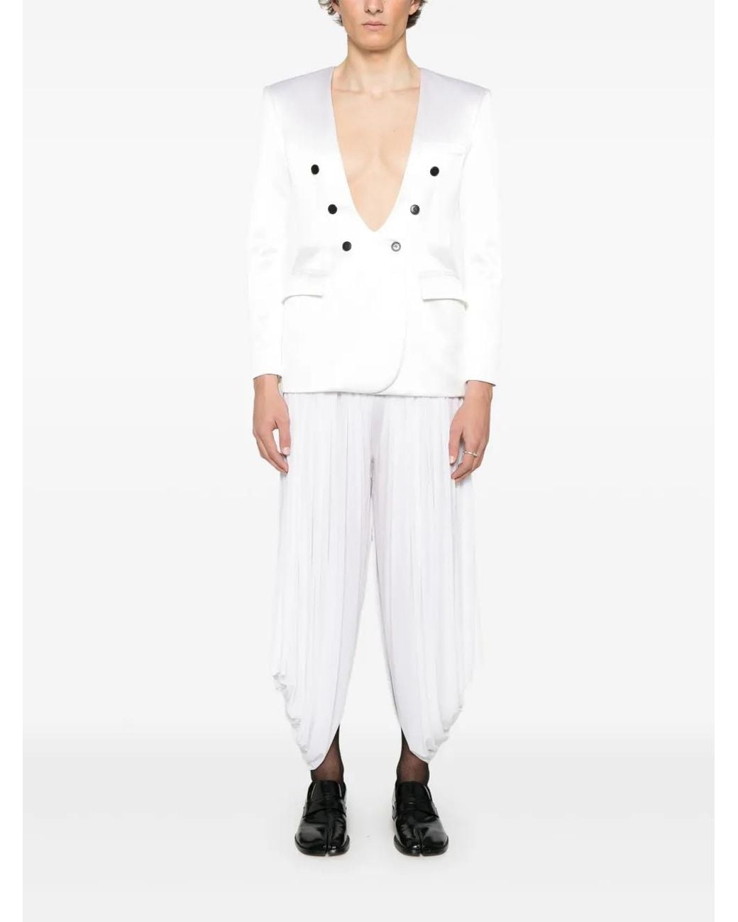 Burc Akyol White Sultan Trousers