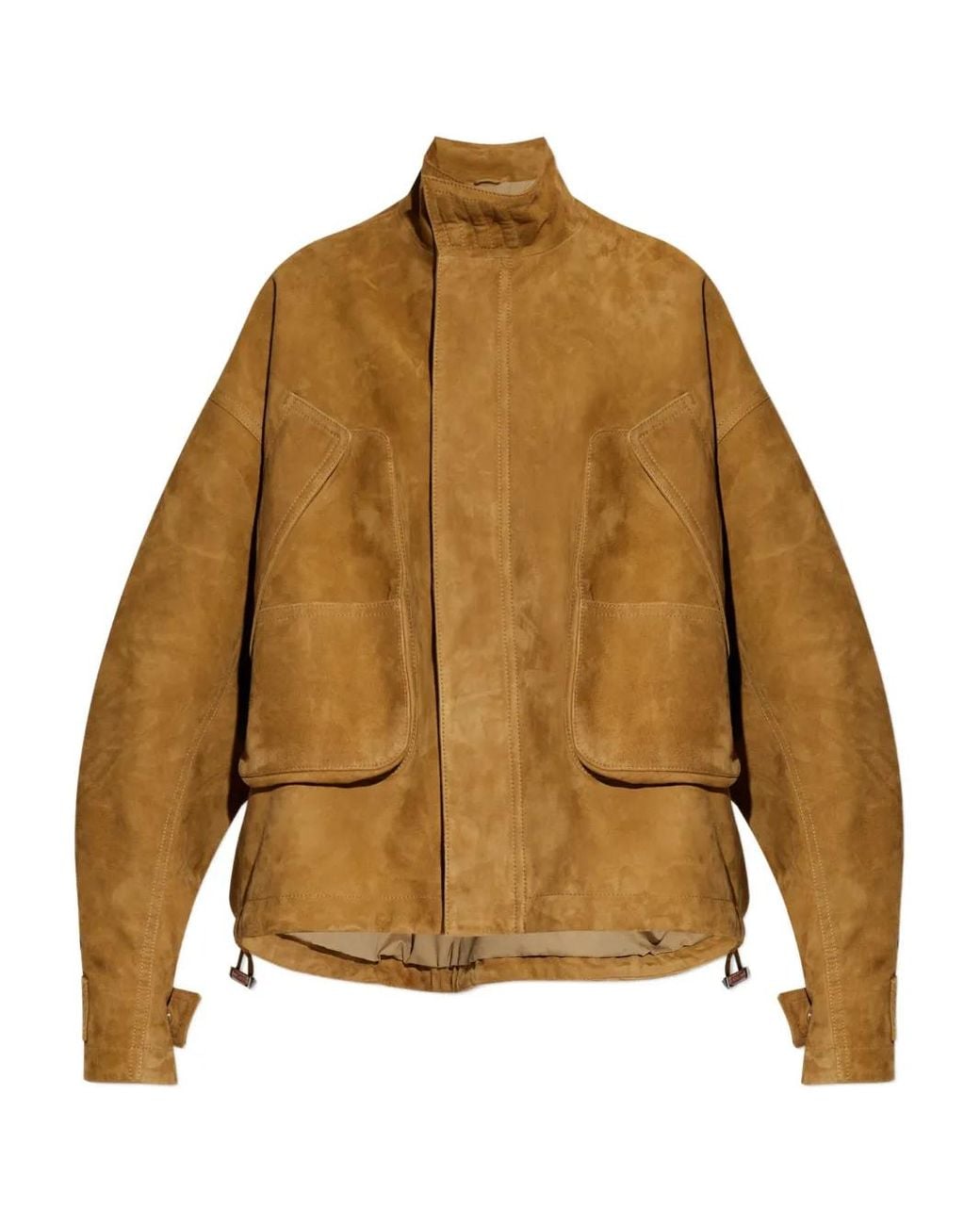 The Attico The Leather Jacket in het Brown