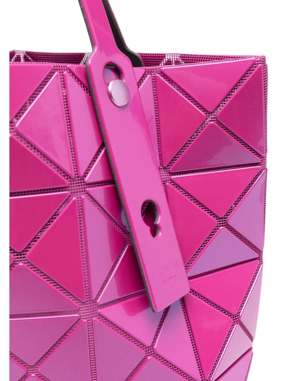 Issey Miyake Pink Geometric-Panel Tote Bag