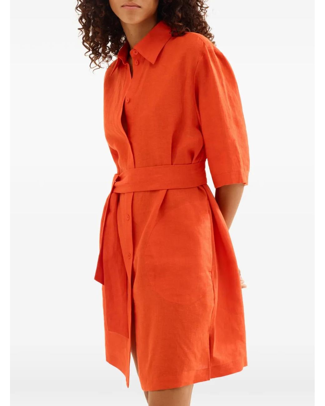 Eres Red Séducteur Shirt Dress